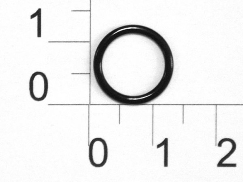  Кольцо для бюстгальтера металл 1000В черный крашенный d=10мм (уп.50 шт.) "Proknopka"  ТриКатушки