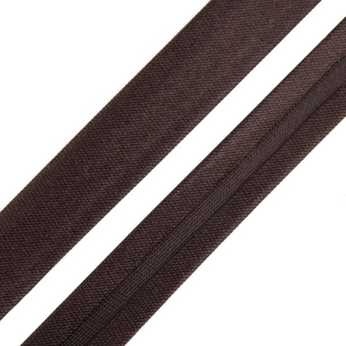  Косая бейка 1,5 см*5м (6078 т.коричневый)  ТриКатушки