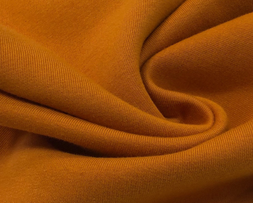  Ткань Футер 3-х нитка г/к петельный 320гр.кв.м, 80% Хб + 20% ПЭ, пенье, цв. Чеддер  ТриКатушки