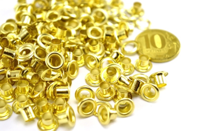  Люверсы №2 4мм нерж. Золото (уп 5000шт) NEW STAR  ТриКатушки