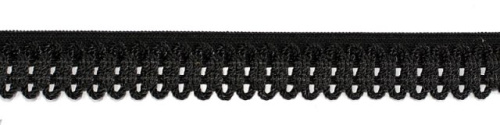  5235 черный резинка бельевая 14мм (намотка 144 ярда = 131,7 метра)  ТриКатушки