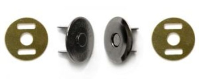  1012 Черный Никель  Кнопка магнитная 16мм (упаковка 200 штук)  ТриКатушки