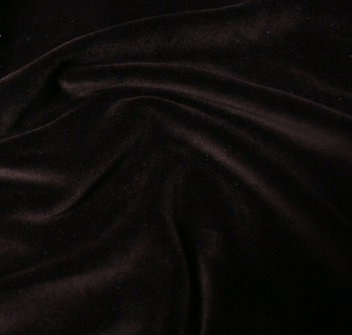  Бархат-велюр стрейч арт.3019 цв.901 коричневый  ТриКатушки