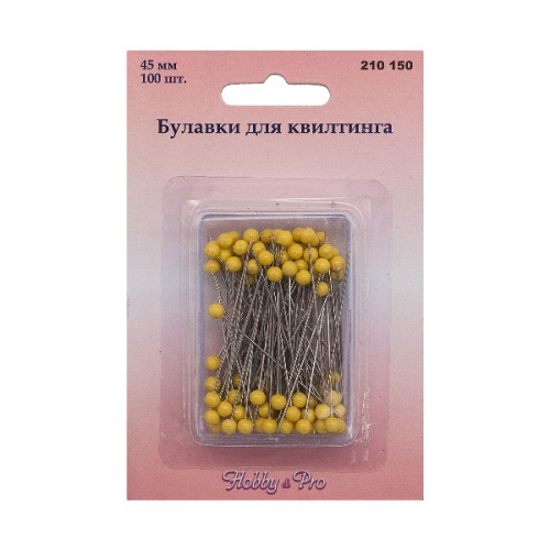  210150 Булавки для квилтинга, 45 мм, упак./100 шт., Hobby&Pro  ТриКатушки