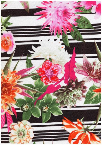  Ткань габардин принт арт.1010 цв.164  ТриКатушки