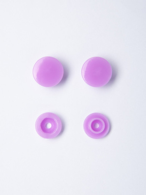  Кнопка пластиковая трикотажная 12,5 х 10 мм, цв. 414 лиловый (уп.1000 шт)F  ТриКатушки