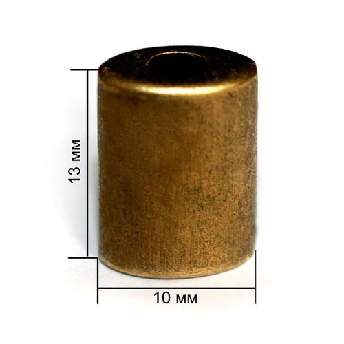  4105К антик концевик металл h=13мм (упаковка 500 штук)  ТриКатушки