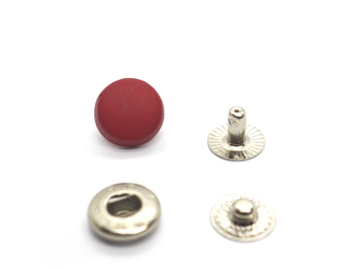  Кнопка с пластиковой крышкой 12,5 мм №54 (уп. 20 шт)цв. Красный 148 ProKnopka  ТриКатушки