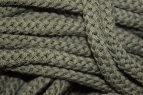  Шнур круглый без наполнителя 6008 ХБ (уп.100 метров) цв.хаки  ТриКатушки