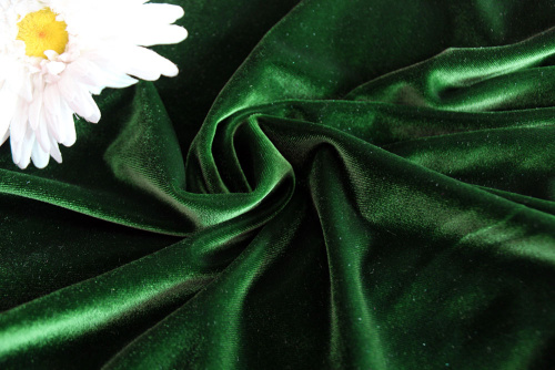 Ткань 3005 Бархат стрейч, ш.150см., №609  ТриКатушки
