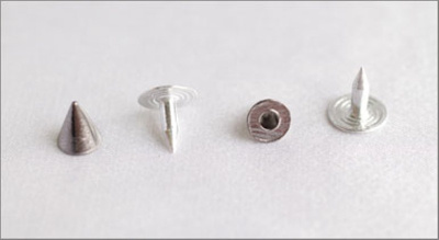  100-F черный никель Хольнитены декоративные "металл" d=6мм (упаковка 500 штук)  ТриКатушки