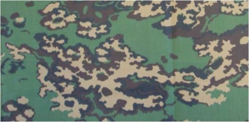  Ткань Т/С 120г/м2 КАМУФЛЯЖ (военка) ш.150+-2 см. 65ПЭ/35ХЛ ВО C58-2 Лягушка  ТриКатушки