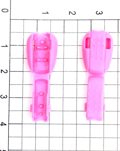  Концевик для шнура (Крокодильчик) №2 цв. Розовый (уп.50/500 шт)  ТриКатушки