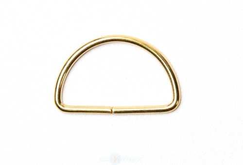  Полукольцо металлическое 45 мм х 2,2 мм цв. Золото (уп.250шт.)   ТриКатушки