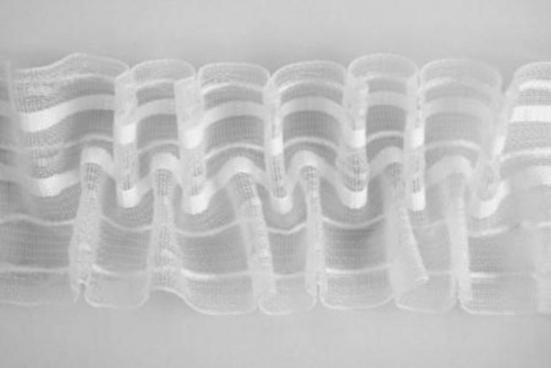  Тесьма Ekoflex Шторная 60мм (намотка 50 метров) цв.прозрачный  ТриКатушки