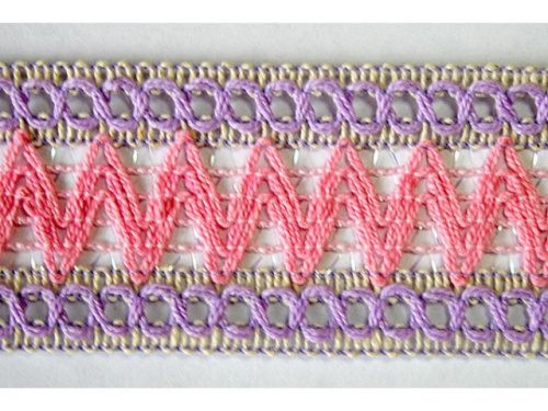  022- 4KJ тесьма декоративная ширина 40мм (упаковка 20 ярдов = 18,3 метра)  ТриКатушки