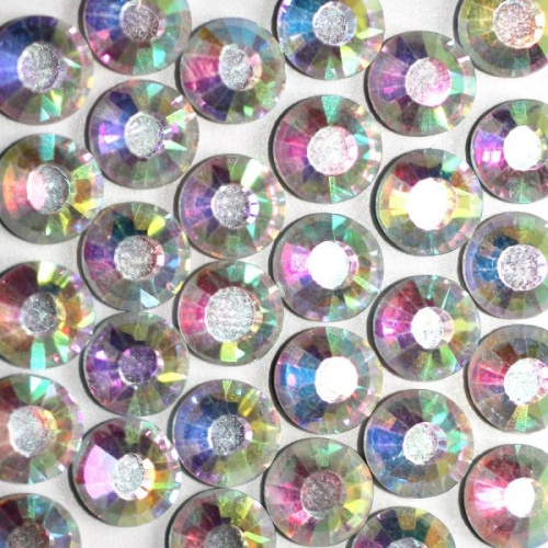  Стразы термоклеевые SS-30, D=6,3-6,5мм (упаковка 288 штук) цв.9001/1 CRYSTAL ABS  ТриКатушки