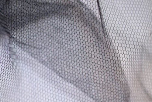  Сетка CHAN-1, жесткая (фатин), 100%-ПЭ, 22 г/м2, ш.180см, 19-4005 - черная  ТриКатушки