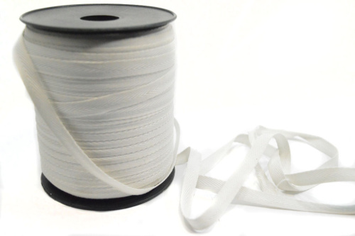  Лента киперная 10 мм. 100% п/э цв. 753/250 м Св.Серый  ТриКатушки