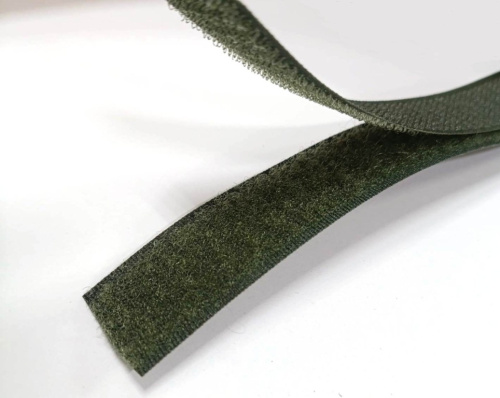  Лента-липучка велькро пришивная 25 мм цв.1600 Хаки (уп. 25 м.)  ТриКатушки
