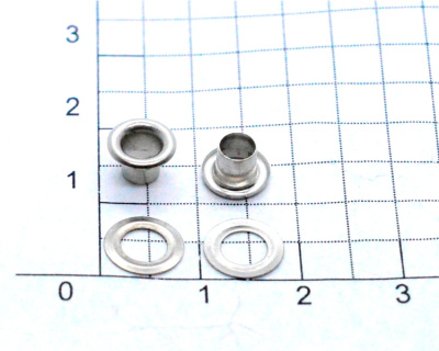  Люверсы №3 5мм НЕРЖ никель (уп 50 шт) "Proknopka"  ТриКатушки