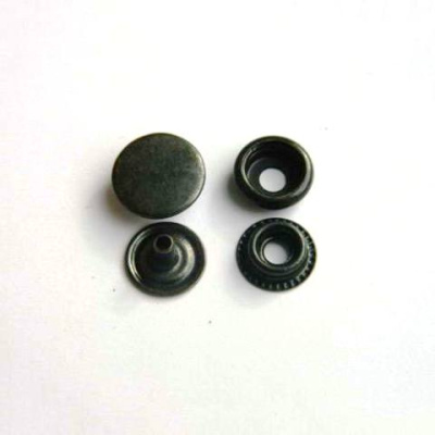  Кнопка №61 mini 12,5мм нерж. цв. Оксид  (уп 720 шт) DNG  ТриКатушки