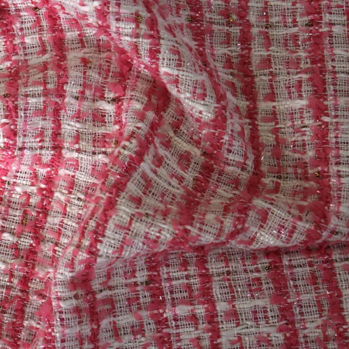  Ткань Костюмная 1106 под CHANEL ленточки люрекс цв. 202  ТриКатушки