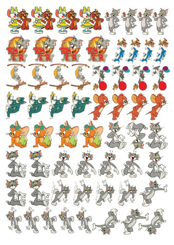  Термотрансфер аппликация 45см*60см HS1406W34539-61 (лист 61 штука)  ТриКатушки