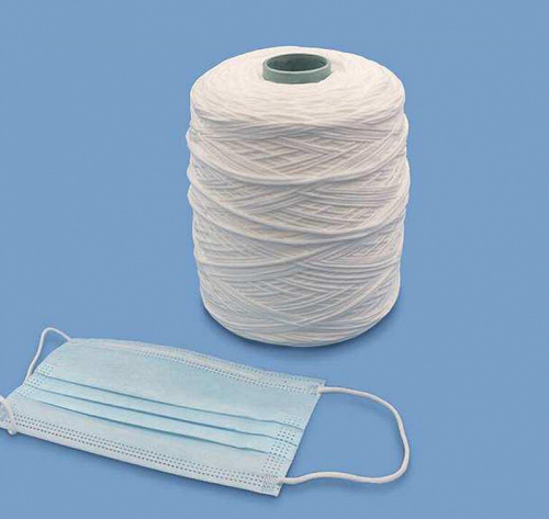  Резинка для масок овальная 2,5 мм белая (1кг-1400м)  ТриКатушки