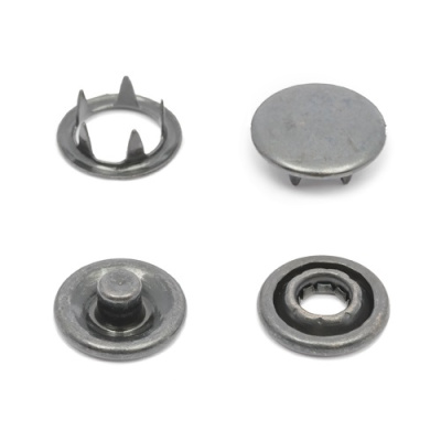  Кнопка рубашечная (закрытая) нерж 10,5мм, цв. Черный Никель  уп. 1440шт  ТриКатушки