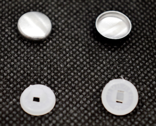  Заготовки для обтяжки пуговиц №18- 11 мм белый(уп.20шт) "Proknopka"  ТриКатушки