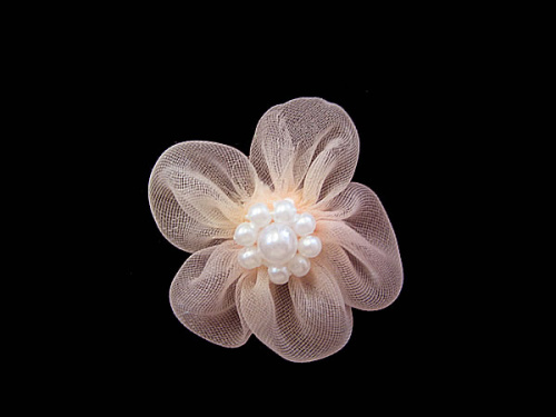  017 F пришивной элемент (упаковка 100 штук) персик  ТриКатушки