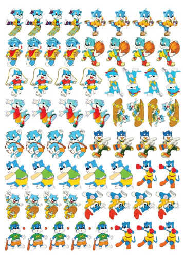  Термотрансфер аппликация 45см*60см HS1406W34537-63 (лист 63 штуки)  ТриКатушки