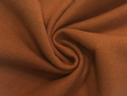  Ткань Кулирная гладь г/к с/л, 170гр.кв.м, 92% Хб + 8% лайкра, пенье, цв. Кэмел IS  ТриКатушки