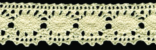  0066F бежевый кружево вязанное 30мм (намотка 20 ярдов = 18,3 метров)  ТриКатушки