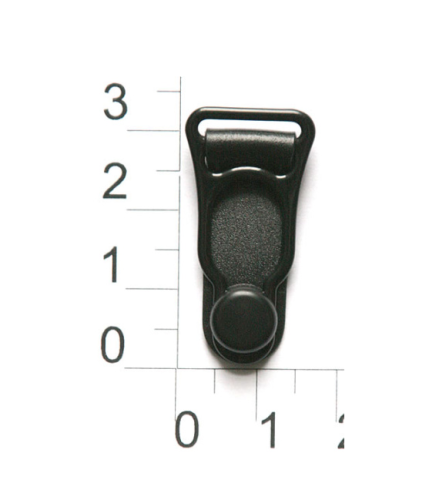  TN-N32 (JWD12) черный Застежки для пояса металл крашенный 12мм (упаковка 100 штук)  ТриКатушки