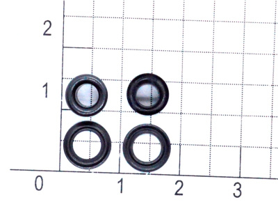  Люверсы №3 5мм НЕРЖ оксид (уп 50 шт) "Proknopka"  ТриКатушки