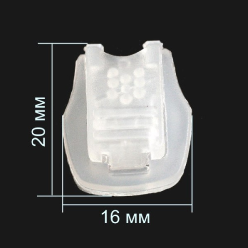  3054 прозрачный Концевик пластик (упаковка 500 штук)  ТриКатушки