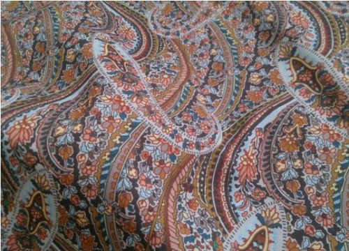  Ткань 2012 Блузочная ТиСи стрейч принт №73  ТриКатушки