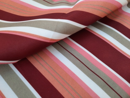  Ткань Oxford 300D SWING (WR, 140 гр/м2, ПЭ100%) цв. Бордовая полоска  ТриКатушки