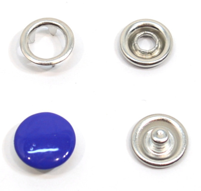  Кнопка с крышкой 9,5 мм рубашечная цв. Синий 340 (уп 20 шт.)ProKnopka  ТриКатушки
