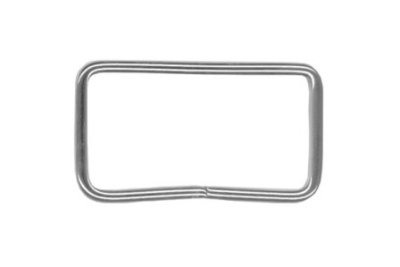  Рамка металлическая 35х15мм цв.Никель (фас.10/100/500/1000шт.)  ТриКатушки