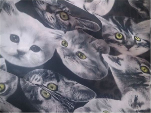  Ткань Шифон ПРИНТ ш.150см.,2010 цвет №112  ТриКатушки