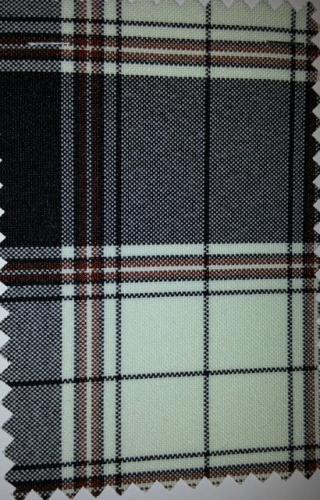  Ткань Габардин клетка1024 ш,150 см п.270 гр/м цв.1  ТриКатушки