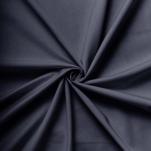  Ткань Поплин МТ 5098 (97 Хл, 3 Эл, 195 гр/мп, ш. 1,45м) цв. 330 угольный  ТриКатушки