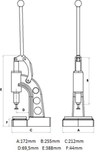  Пресс для вырубки  4125V PRESMAK  с переходником и подставкой  ТриКатушки