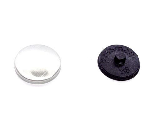  Заготовки для обтяжки пуговиц №36-23 мм черные(уп.20шт) "Proknopka"  ТриКатушки