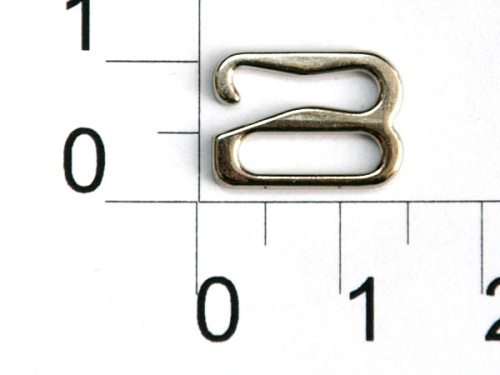  1009Н никель Крючок металл ширина=10мм (упаковка 1000 штук)  ТриКатушки