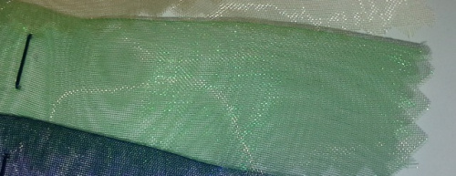  Ткань 5005 Органза цв. 607 зеленый  ТриКатушки