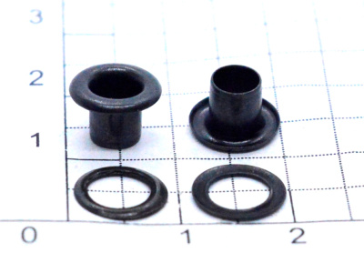  Люверсы №2 4мм сталь оксид (уп 100 шт) "Proknopka"  ТриКатушки